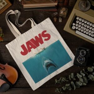 Jaws Swim Shark Tote bag for Women And Men Graphic Shoulder Bags Casual Cloth Purses and Aesthetic Handbags