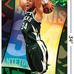 Trends International NBA Milwaukee Bucks-Giannis Antetokounmpo 21 Wall Poster, 22.375" x 34", Unframed Version