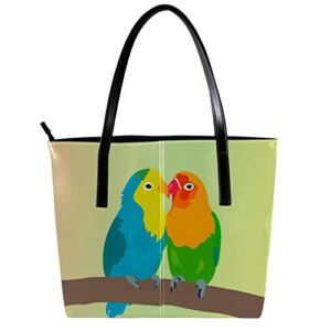 Women's Beautiful Birds Tote Purse Handbag