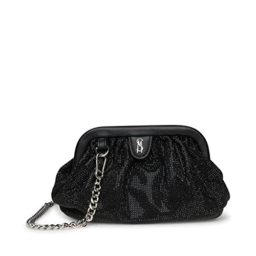 Steve Madden Nikki-R Rhinestone Clutch Crossbody, Black