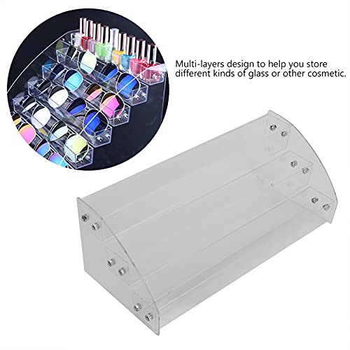 CHICIRIS Multi-Layers Clear Acrylic Display Stand Rack Organizer Cosmetic Storage Box ​Display Shelf (Three Layer)