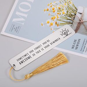 Valentines Day Gifts for Him Her Bookmark with Tassel for Teen Girls Inspirational Gifts for Women Daughter Son Teen Boys Birthday Gifts for High School Students Teacher Book Lover Reader from Mom Dad