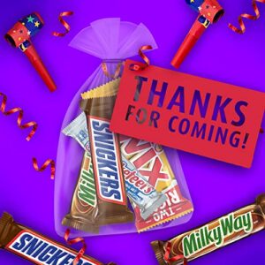 SNICKERS, TWIX, 3 MUSKETEERS & MILKY WAY Full Size Bars Variety Mix, 18-Count Box, 33.3 ounces