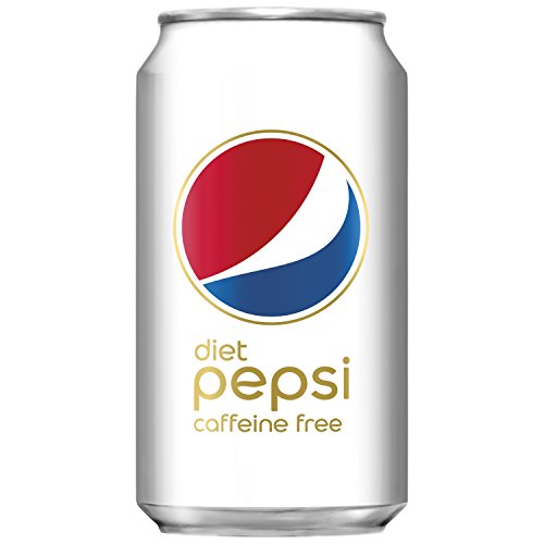Pepsi Cola Soda Pop, Diet Pepsi Caffeine Free, 12oz Cans (12 Pack)