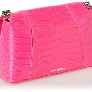 Steve Madden Alessa Croco Crossbody Bag, Hot Pink