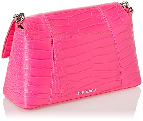 Steve Madden Alessa Croco Crossbody Bag, Hot Pink