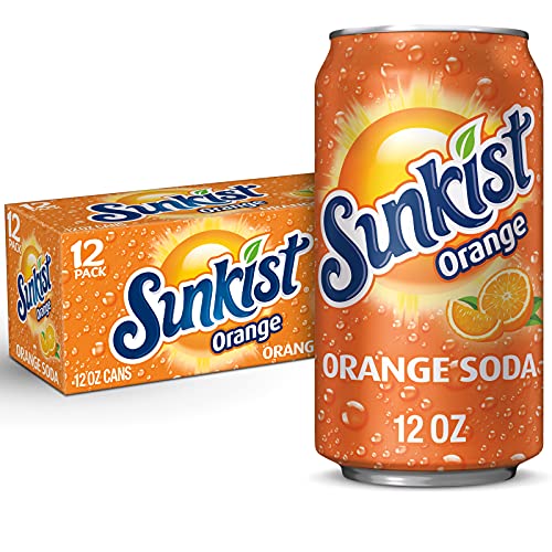 Sunkist Orange Soda, 12 Fluid Ounce Can, 12 Count