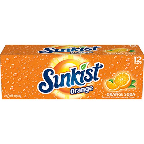 Sunkist Orange Soda, 12 Fluid Ounce Can, 12 Count