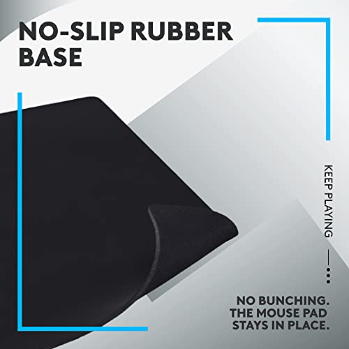 Logitech G840 Extra Large Gaming Mouse Pad, Optimized for Gaming Sensors, Moderate Surface Friction, Non-Slip Mouse Mat, Mac and PC Gaming Accessories, 900 x 400 x 3 mm