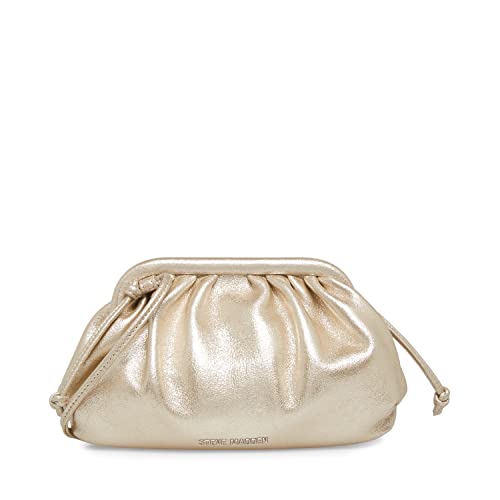 Steve Madden Nikki-A Metallic Clutch Crossbody, Gold