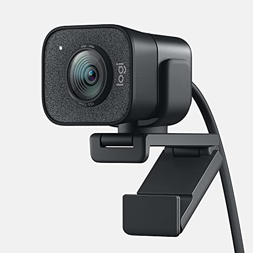 Logitech for Creators StreamCam Premium Webcam for Streaming and Content Creation, Full HD 1080p 60 fps, Premium Glass Lens, Smart Auto-Focus, for PC/Mac – Graphite