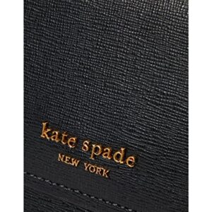 Kate Spade New York Morgan Saffiano Leather Flap Chain Wallet Black One Size