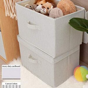 StorageWorks Set of 3 Kids Toy Chest, Storage Bin with Flip-Top Lids, Storage Bins for Clothes