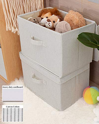 StorageWorks Set of 3 Kids Toy Chest, Storage Bin with Flip-Top Lids, Storage Bins for Clothes