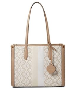 kate spade new york spade flower jacquard market medium tote natural multi one size