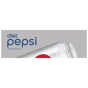 Diet Pepsi Cola Soda Pop, 12oz Cans (12 Pack)