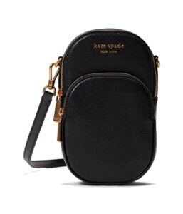 kate spade new york morgan saffiano leather north/south phone crossbody black one size