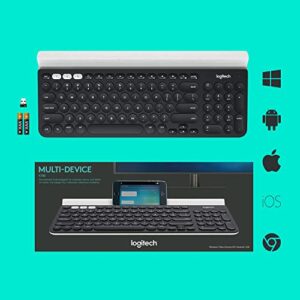 Logitech K780 Multi-Device Wireless Keyboard for Computer, Phone and Tablet – FLOW Cross-Computer Control Compatible – Speckles