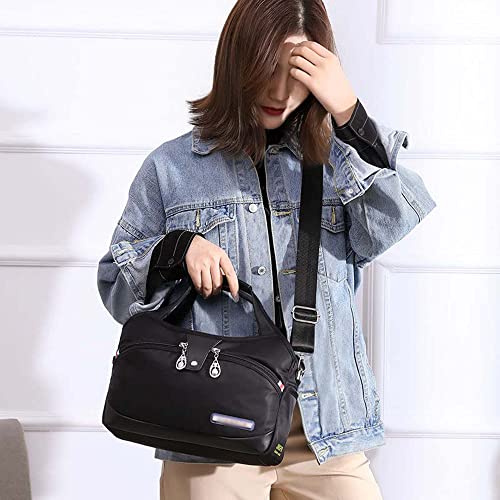 Ladies Large-Capacity Waterproof Anti-Theft Fashion Handbag , Women'S All-Match Oxford Cloth Shoulder Bag Messenger Bag