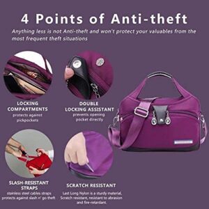 Ladies Large-Capacity Waterproof Anti-Theft Fashion Handbag , Women'S All-Match Oxford Cloth Shoulder Bag Messenger Bag