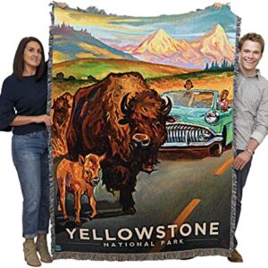 Pure Country Weavers PCW - Yellowstone National Park Blanket by Kai Carpenter - Anderson Design Group Inc - Gift Tapestry Throw Woven from Cotton - Made in The USA (72x54)