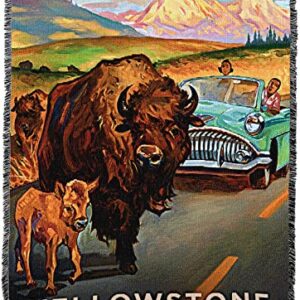 Pure Country Weavers PCW - Yellowstone National Park Blanket by Kai Carpenter - Anderson Design Group Inc - Gift Tapestry Throw Woven from Cotton - Made in The USA (72x54)