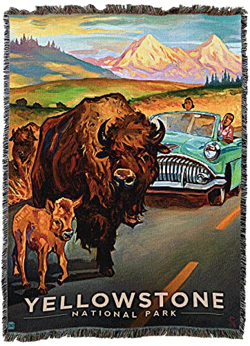 Pure Country Weavers PCW - Yellowstone National Park Blanket by Kai Carpenter - Anderson Design Group Inc - Gift Tapestry Throw Woven from Cotton - Made in The USA (72x54)