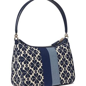 Kate Spade New York Spade Flower Jacquard Stripe Sam Small Convertible Shoulder Bag Blue Multicolor One Size