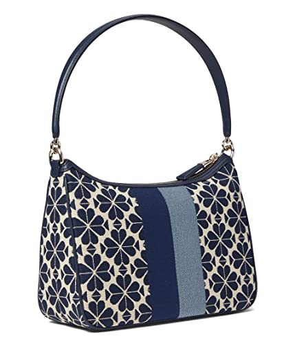 Kate Spade New York Spade Flower Jacquard Stripe Sam Small Convertible Shoulder Bag Blue Multicolor One Size