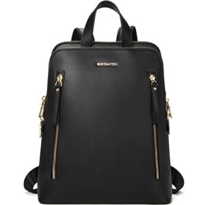 bostanten leather backpack purse for women work travel backpack stylish ladies shoulder bags