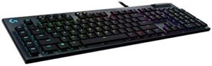 logitech g g815 rgb mechanical gaming keyboard – tactile (renewed)