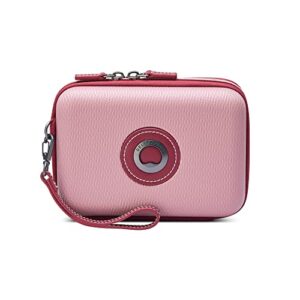 delsey paris chatelet 2.0 clutch and crosbody bag, pink, one size