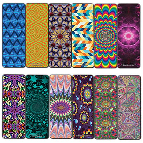 Colorful Patterns Optical Bookmarks Series 2 (30 Pack)