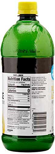 Amazon Brand - Happy Belly 100% Lemon Juice From Concentrate, 32 Ounce