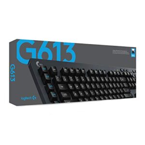 Logitech G613 LIGHTSPEED Wireless Mechanical Gaming Keyboard, Multihost 2.4 GHz + Blutooth Connectivity - Black