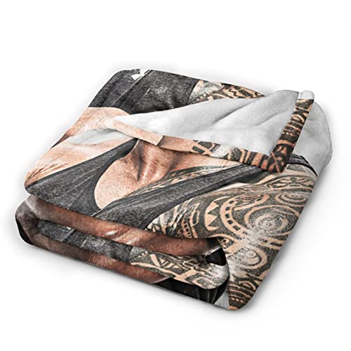 Throw Flannel Blanket for Dwayne Douglas Johnson Blanket for Home Decor for Men/Women 50in×40in