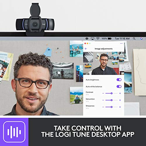 Logitech C920e HD 1080p Mic-Disabled, certified for Zoom and Microsoft Teams, TAA Compliant