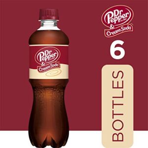 Dr Pepper & Cream Soda, .5 L bottles, 6 pack