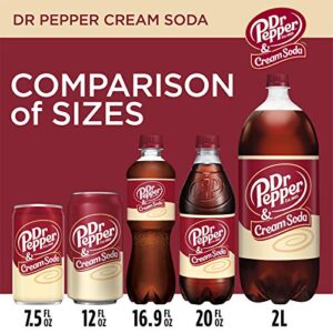 Dr Pepper & Cream Soda, .5 L bottles, 6 pack