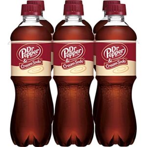 Dr Pepper & Cream Soda, .5 L bottles, 6 pack