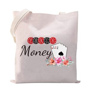 vamsii poker gift poker money bag for casino theme poker party gambling storage bag ideal gift for gamblers (tote)