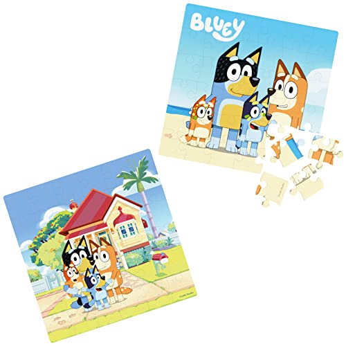 Bluey, 36 Piece Jigsaw Puzzle Two Pack Toy Gift Set with Easy to Store Tube Packaging, for Kids Aged 3 and up