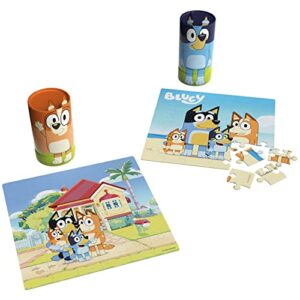 Bluey, 36 Piece Jigsaw Puzzle Two Pack Toy Gift Set with Easy to Store Tube Packaging, for Kids Aged 3 and up