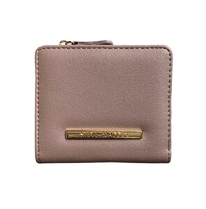 steve madden french faux leather wallet (mauve)
