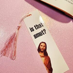 Multi Color Bookmarks, Peeking Jesus, is That Smut?, Bookmark Gift (No Tassel)