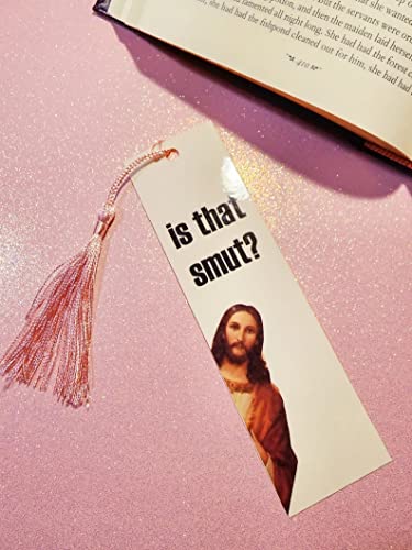 Multi Color Bookmarks, Peeking Jesus, is That Smut?, Bookmark Gift (No Tassel)