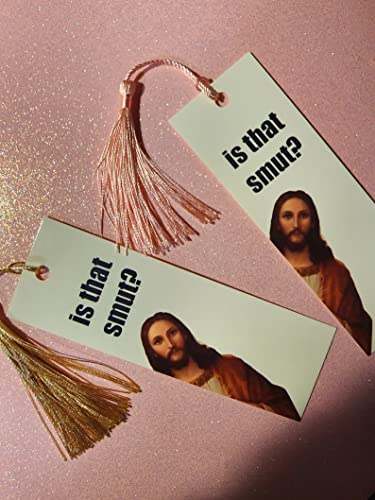 Multi Color Bookmarks, Peeking Jesus, is That Smut?, Bookmark Gift (No Tassel)