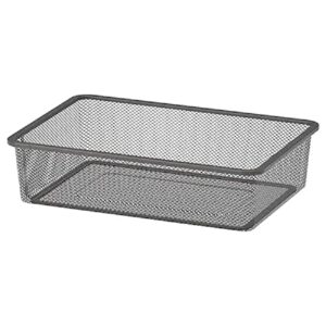 trofast mesh storage box dark gray 16x11x3″ closet baskets & bins for trofast frames