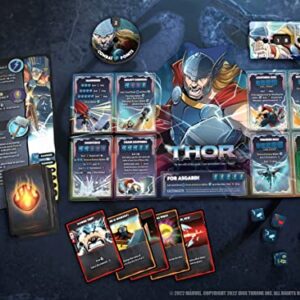 Marvel Dice Throne | 4 Hero Box Featuring Scarlet Witch, Thor, Loki, Spider-Man | 2-to-4 Player Competitive Dice Game | Officially-Licensed | Compatible with The Dice Throne Ecosystem