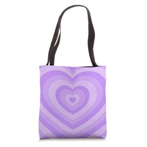 aesthetic mauve lilac coffee latte love heart girly tote bag